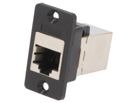Łącznik RJ45 - RJ45 Kat 5e 8p8c SLIM ekranowane 29mm plastik CP30620S