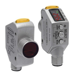 Czujnik fotoelektryczny Dyfuzyjny cylindryczny Banner Tranzystor bipolarny NPN/PNP zakres 25 mm → 300 mm Światło