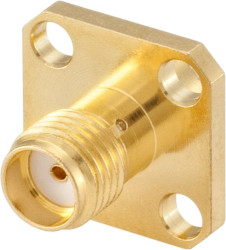 Złącze RF Montaż na panelu Żeński typ złącza Złącze SMA Lutowane