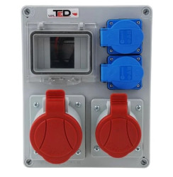 Rozdzielnica budowlana Jura 32A/5p + 16A/5P + 2Gs 230V 01.101