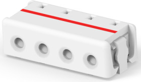 Connector, 4 pole, pitch 0.16 mm, straight, natural, 3-2106003-4