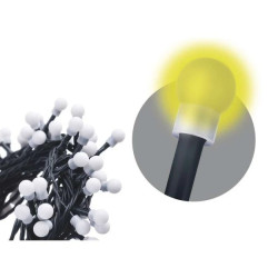 Lampki choinkowe kulki XMAS ZYK 12W 200LED 10m IP20 ciepły biały D5GW03