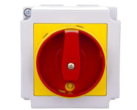 Łącznik krzywkowy awaryjny 0-1 4P 25A w obudowie 4G25-92-PK S6 63-246423-011