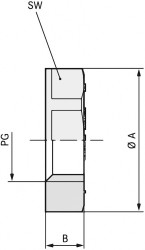 LAPP 52000190 SKINDICHT GMK PG 42 RAL 7035 LGY Nakrętka kontrująca PG42 polistyrol (EPS) szaro-biały (ral 7035) 25 szt.