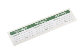 Etykieta samoprzylepna z nadrukiem tekst Reparied 30 szt. RS PRO Klej