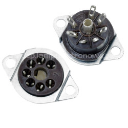 Podstawka lampowa heptal do chassis ebonit silver pins