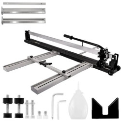 Gilotyna do płytek glazury i gresu BESTEN BE00025337 1200 mm z laserem profesjonalna + 2 ostrza + kółka