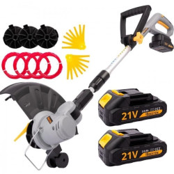 Podkaszarka akumulatorowa BESTEN BE-2870 z kółkiem 21V 2xAkumulator, teleskopowa rączka, bezszczotkowy silnik