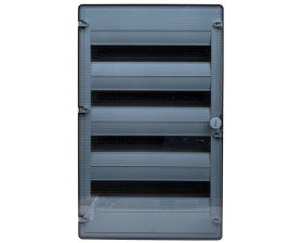 Rozdzielnica modułowa 4x18 natynkowa IP40 Golf (drzwi transparentne) VS418TD