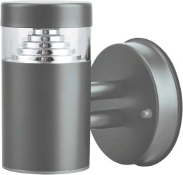 Kinkiet LED 6W 350lm 4000K/neutralna IP44 zewnętrzny stalowy szary SALIX-R 20 6W NW GXPS096