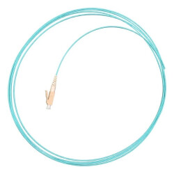 Pigtail światłowodowy MM LC/UPC OM3 bezhalogenowy LSOH aqua 2m NEKU