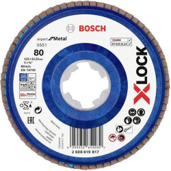 Bosch 2608619817 X551 Flap Disc 125mm Abrasive For Metal Workers