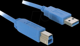 82581 Cable USB 3.0 A &gt; USB 3.0 B, 3 m, blau