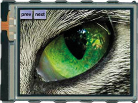 TFT display, 3.2&quot;/8.1 cm, with touch function, 320 x 240, EA EDIPTFT32-ATP