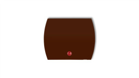 Klawisz Z Oczkiem Do Łączników Serii Trend I Logo Brązowy 4Kzo