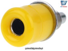 Gniazdo banan 4mm 24.247.3 Amass żółte