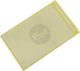 Circuit board, 100 x 160 mm, pitch 2.54 mm, single sided, FR4 epoxy, Cu 35 µm, BYB-3-11H6004