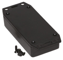 Obudowa Tworzywo ABS odporne na ogień szerokość zew. 51 mm długość zew. 100 mm wys. zew. 22 mm Hammond IP54 Czarny