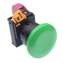 YW1B-M4E01G Green 22mm Mushroom Momentary Push Button Switch NC IP65 IDEC