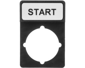 Tabliczka opisowa czarna prostokątna START ST22-1901\P04