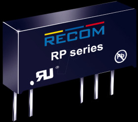 10000651 DC/DC converter RP, 12 Vin, single, 12 Vout, 84 mA, SIP-7