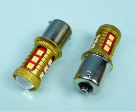 BA-15S 12V BIAŁA 6W 15xLED SOCZEWKA