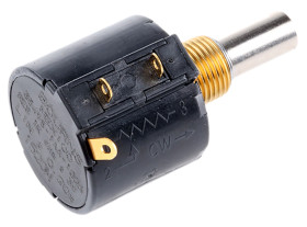 Potencjometr 1kΩ typ Obrotowy Bourns średnica wału 6,35 mm 2W długość wału 20.6mm Montaż panelowy