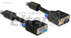 Kabel monitorowy VGA wt/gn 3,0m przedłużacz
