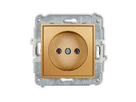 MINI Gniazdo pojedyncze bez uziemienia (bez przesłon torów prądowych) złoty 29MGP-1 KARLIK