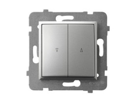 ARIA Wyłącznik żaluzjowy z blokadą mechaniczną srebro ŁP-7UB/m/18 OSPEL