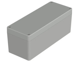 ABS enclosure, (L x W x H) 191.8 x 75.1 x 75.3 mm, light gray (RAL 7035), IP66, 07519088