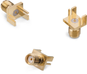 Złącze koncentryczne Montaż na krawędzi Żeński typ złącza Złącze SMA 18GHz Lutowane