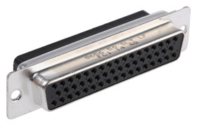 Złącze D-Sub 50-pinowe Żeński Proste Montaż na kablu raster 2.76mm