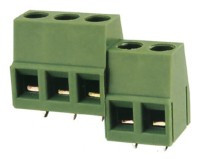 ETB3P500H14 Kostka zaciskowa potrójna, raster 5.00 mm - wysokość 14mm, zielona