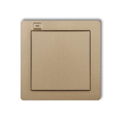 DECO Nadajnik 1-klawiszowy 2-kanałowy do systemu Exta Free złoty metalik 8DEF-1