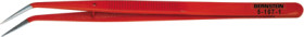 ESD precision tweezers, insulated, steel, 150 mm, 5-107-1