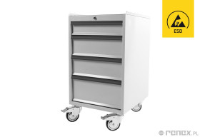 Szafka 45/66 na kółkach z czterema szufladami