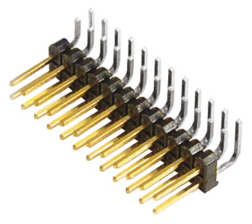 Złącze szpilkowe 24-pinowe TSW raster: 2.54 mm Kąt prosty 2-rzędowe Samtec Otwór przelotowy 450 V Bez osłony