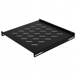 Półka stała do szafy RACK 19" 1U 450mm boczny montaż czarna NEKU FLR GREEN