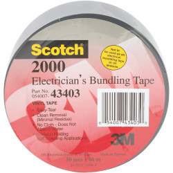 3M&#x2122; Scotch 2000 Electricians Duct Tape 50mm x 46m