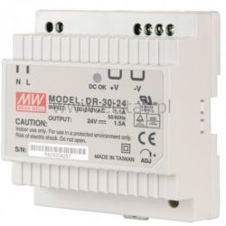 Zasilacz impuslowy, szyna DIN ( 24V 1,5A 30W )