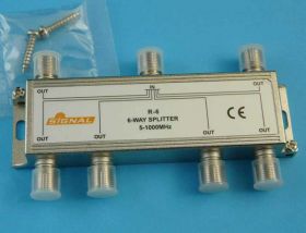 R-6 ROZDZIELACZ TV 1-&gt;6 5-860MHz