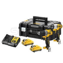ZESTAW XR 12V DCD701 + DCF801 2*3.0 AH DEWALT