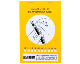 Oznacznik do opisywania ręcznego TS 22 biały E04ZP-02010101000 /280szt./