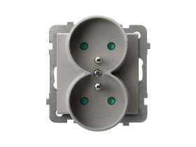 SONATA Gniazdo podwójne kaszmirowy GP-2RR/m/82 OSPEL