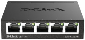 Switch D-Link DGS-105/E, 5 Portów, 1 GBit/s