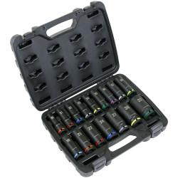 Sealey AK5818M Premier Deep Impact Socket Set 1/2&quot;Sq Drive 16pc