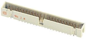 Wtyk PCB 40-pinowe raster: 2.54mm 2-rzędowe HARTING Przewlekany