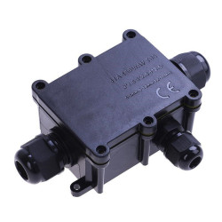 Puszka hermet.80x57x41 3przepust IP65 (obudowa)czarna