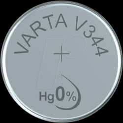 344101111 VARTA silver oxide button cell, 100 mAh, 11,6 x 3,6 mm